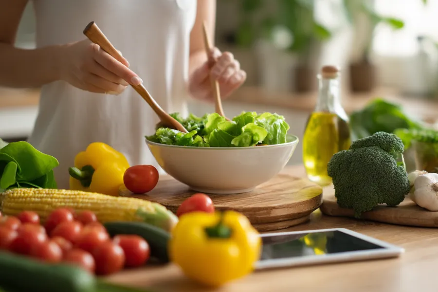 Healthy eating guide with meal ideas